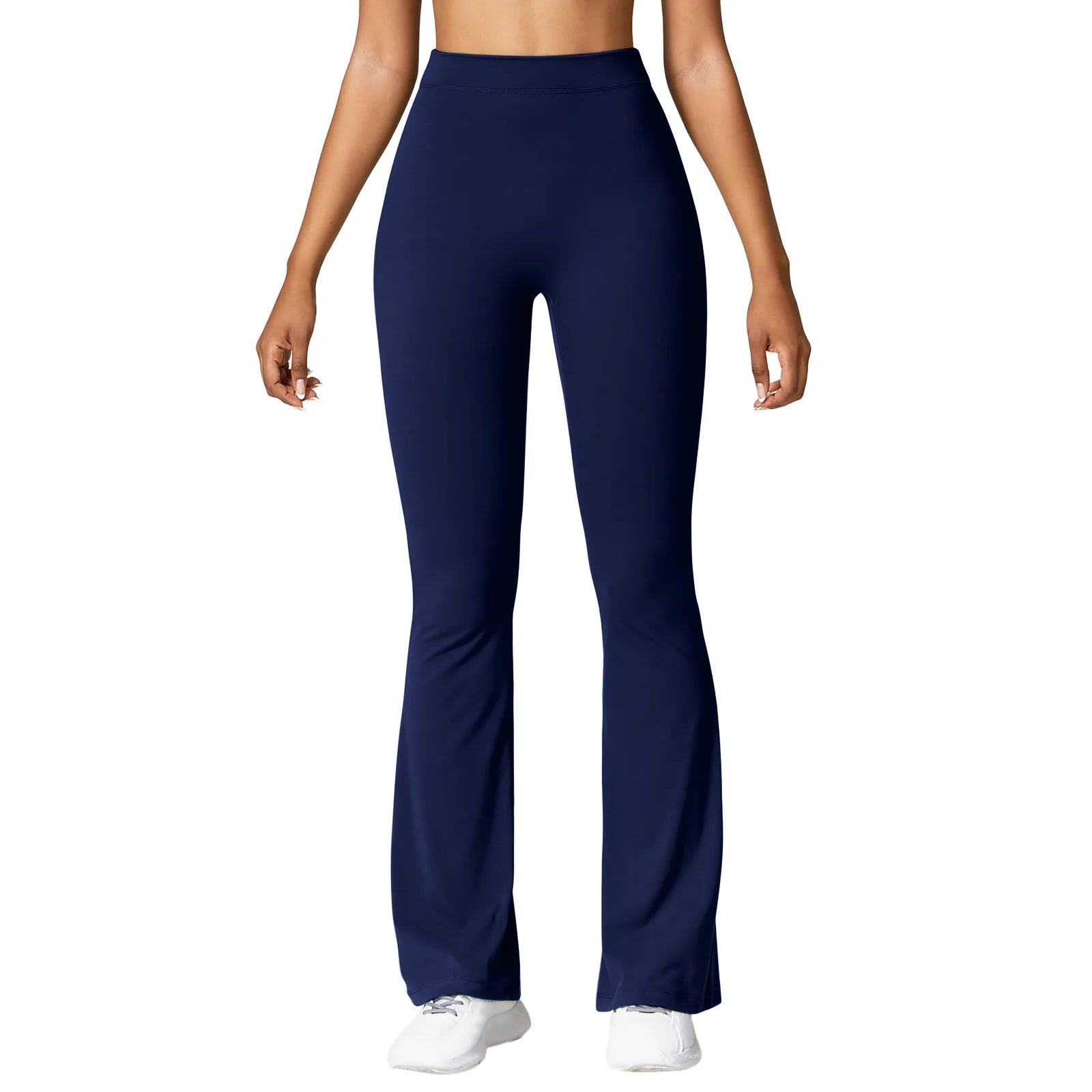 Essenza Fit – Calça Flare Feminina com Franzido Frontal e Caimento Modelador
