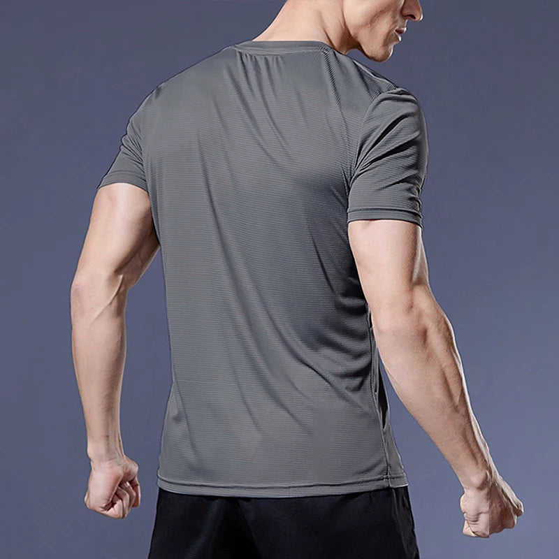 Navy Run – Camiseta Masculina Esportiva Azul Marinho com Tecido Respirável