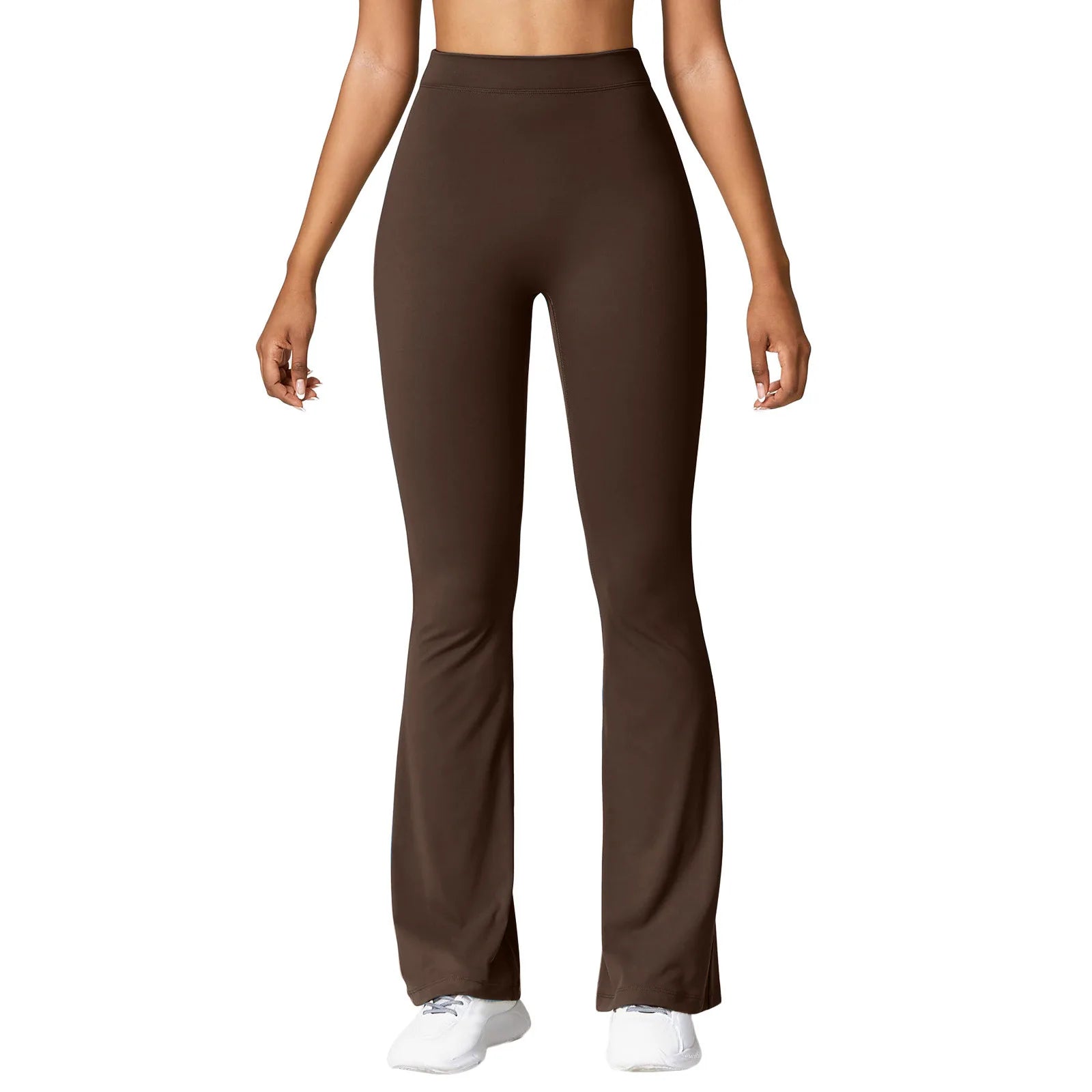Essenza Fit – Calça Flare Feminina com Franzido Frontal e Caimento Modelador