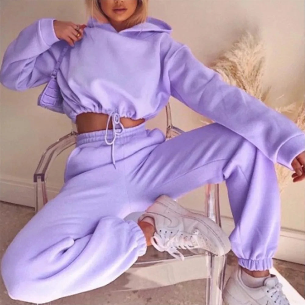 Emerald Ease – Conjunto Feminino de Moletom Oversized Verde Menta com Estilo Confort Premium