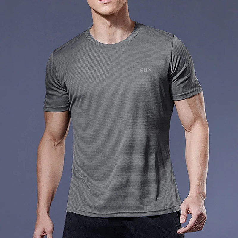 Navy Run – Camiseta Masculina Esportiva Azul Marinho com Tecido Respirável