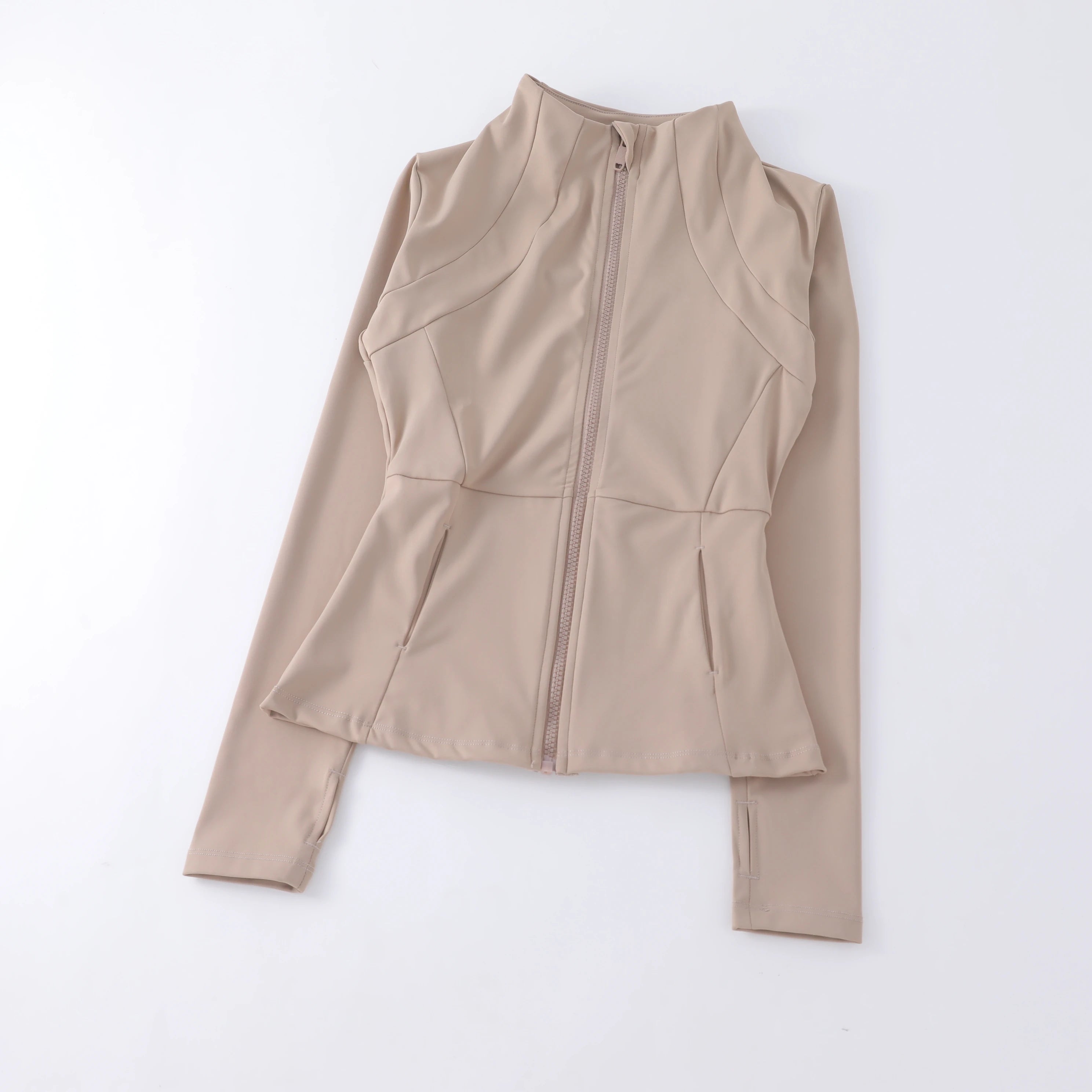 Blush Motion – Jaqueta Feminina Esportiva Rosa com Modelagem Ajustada e Estilo Moderno